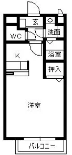 NK坂之上【2階】の間取り
