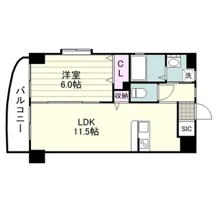 プラティーク西田本通り【0203号室】の間取り