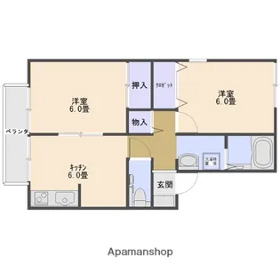 パークサイド紫原【2階】の間取り