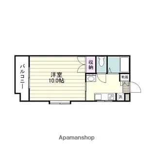 コーポリバーサイド【408号室】の間取り