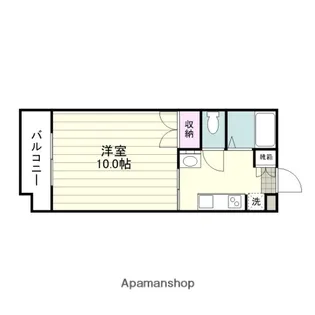 コーポリバーサイド【406号室】の間取り