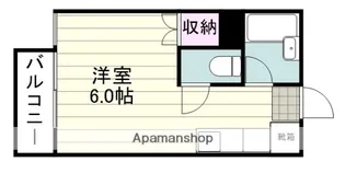 エントピア鴨池Ⅲ【207号室】の間取り