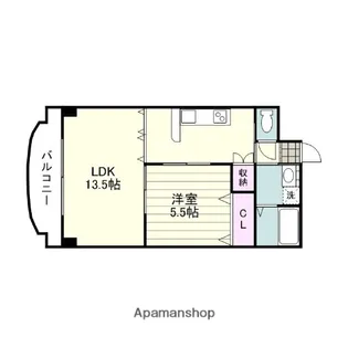 エクセラントメゾン与次郎Ⅱ【3階】の間取り