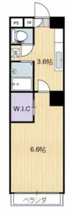 サンハイツ唐湊【6階】の間取り
