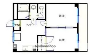 ブルースター清水町【4階】の間取り