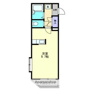 ボヌール武【210号室】の間取り