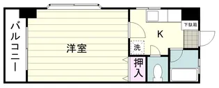 トレーン・ベル郡元【0403号室】の間取り