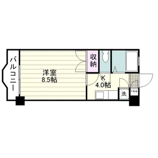 エクシード西田【0402号室】の間取り