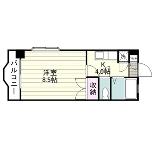 エクシード西田【0101号室】の間取り