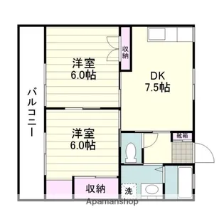 皇徳寺ファーストビルB棟【302号室】の間取り