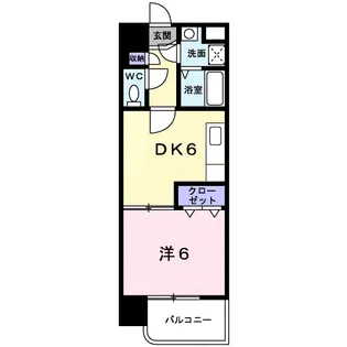 パームヒルズマンション【3階】の間取り