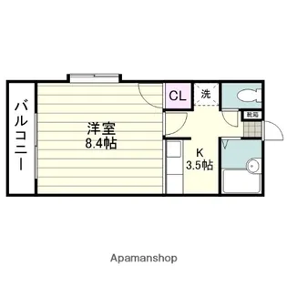 エスポワール山崎【307号室】の間取り