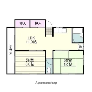 リ・アビタシオン【1階】の間取り