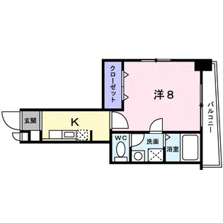 フォルシュ加治屋【2階】の間取り