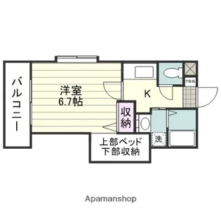 HAPPINESS【5階】の間取り