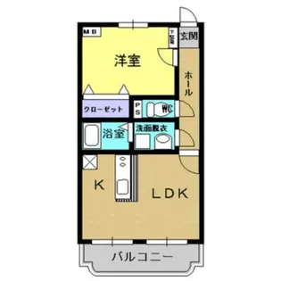 マーブルハイツ坂元B【303号室】の間取り
