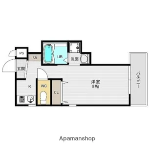 フェリス荒田【5階】の間取り