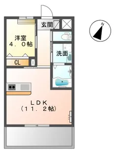 ココン坂之上【205号室】の間取り