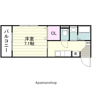 ムーランルージュ下荒田【2階】の間取り