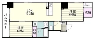 SーFORT鹿児島BLOSSOM【0203号室】の間取り