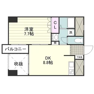 EPERNAY【0202号室】の間取り