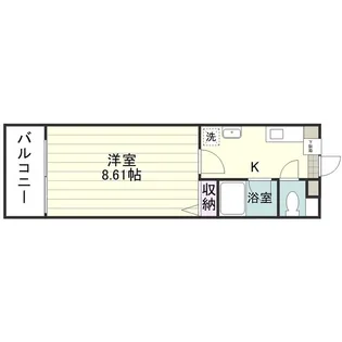 アーバン上荒田【0111号室】の間取り