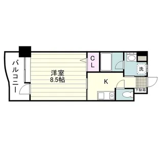 ガーデンプレイス上荒田【0205号室】の間取り