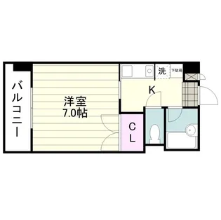 ベルハイム大学前【0202号室】の間取り