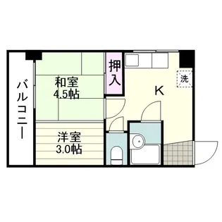 グリーンパークビル【05-B号室】の間取り