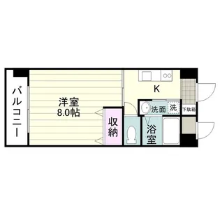 ボヌール紫原【0305号室】の間取り