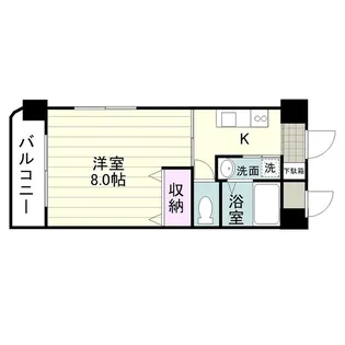 ボヌール紫原【0207号室】の間取り