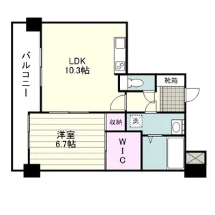 RJR上荒田【0902号室】の間取り