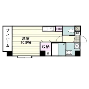 インペリアルメゾン【0101号室】の間取り
