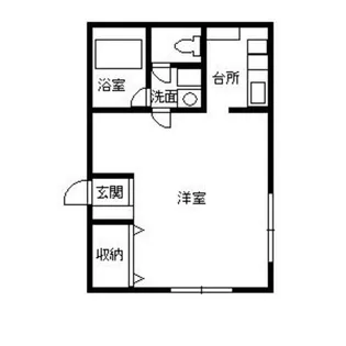 城山コーポ出会い坂【0101号室】の間取り