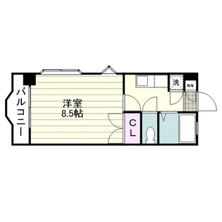 エクシード西田【0201号室】の間取り