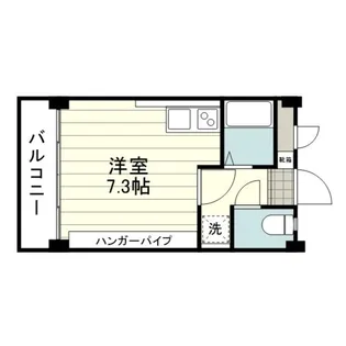 笹サンシャインコーポ【0304号室】の間取り