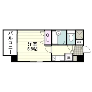 ライオンズステーションプラザ西鹿児島【4階】の間取り