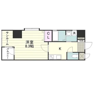 フラット・M【0301号室】の間取り