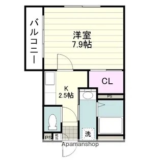 アークレジデンス東谷山【302号室】の間取り