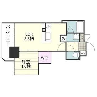 SーFORT鹿児島鴨池【0203号室】の間取り