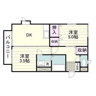 パークヒルハイム峰桜【0203号室】の間取り