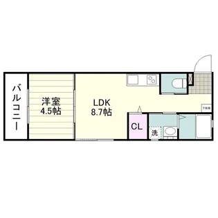 パームテラス谷山中央【0301号室】の間取り