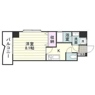 コスミオン松原【0901号室】の間取り