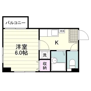 KMビル【0201号室】の間取り