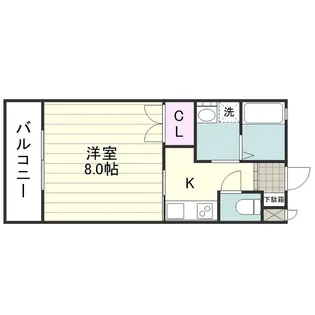 ユーアイマンション【0202号室】の間取り