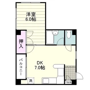 ハイツ福田【0301号室】の間取り