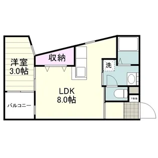 GLAD14【0101号室】の間取り