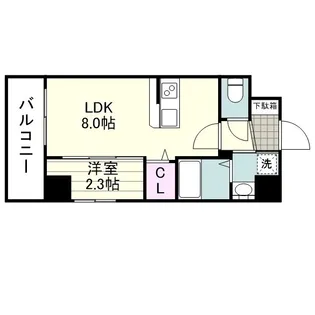 ON YOUR MARK 高麗【0807号室】の間取り