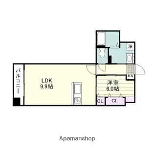 サムティ鹿児島駅前ベイサイドⅡ【701号室】の間取り