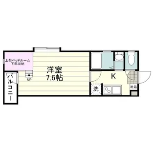 リアライズ・プレイス【0205号室】の間取り